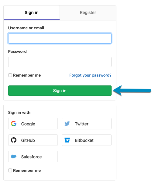 Sign into GitLab