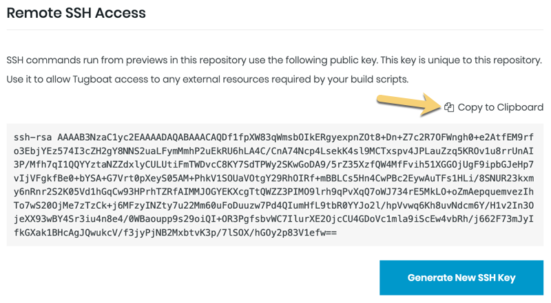 Copy SSH Key to Clipboard